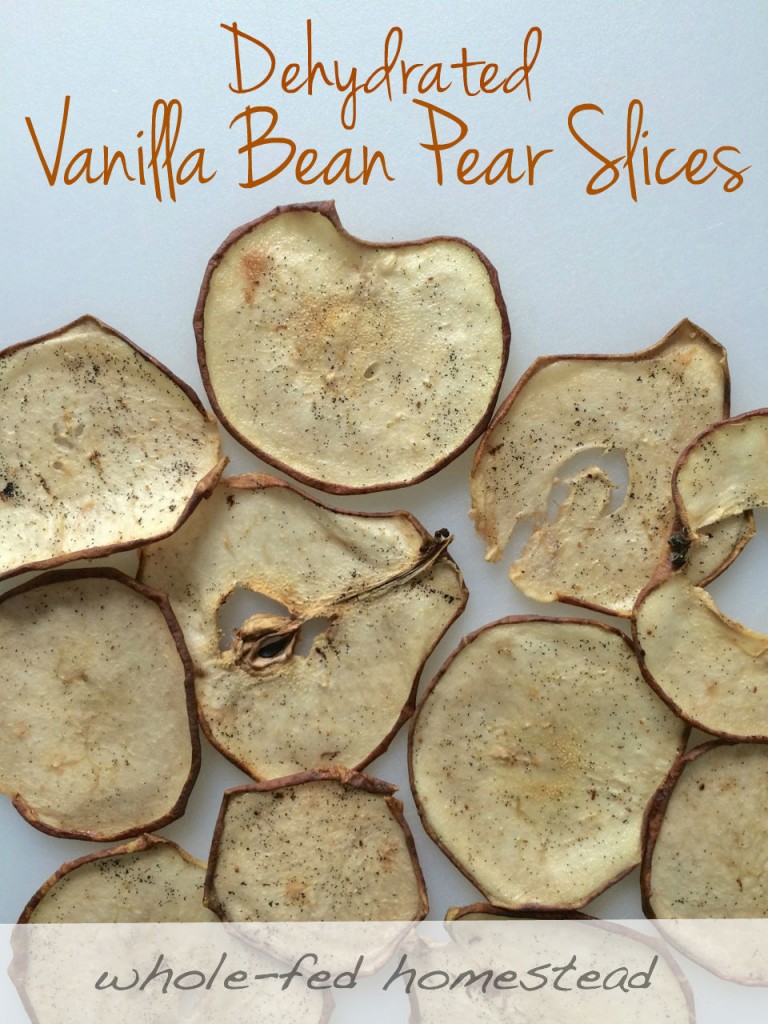 vanilla pears w words