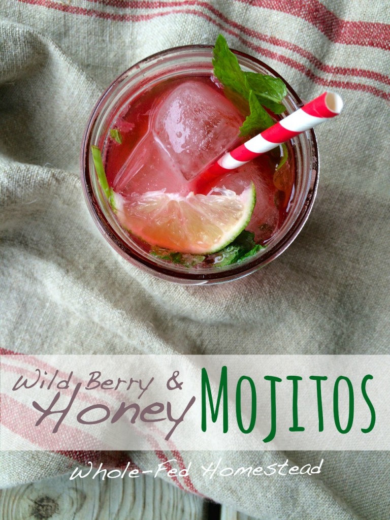 Wild Berry and Honey Mojitos: paleo - friendly, and full of antioxidants and vitamin C | Whole-Fed Homestead 