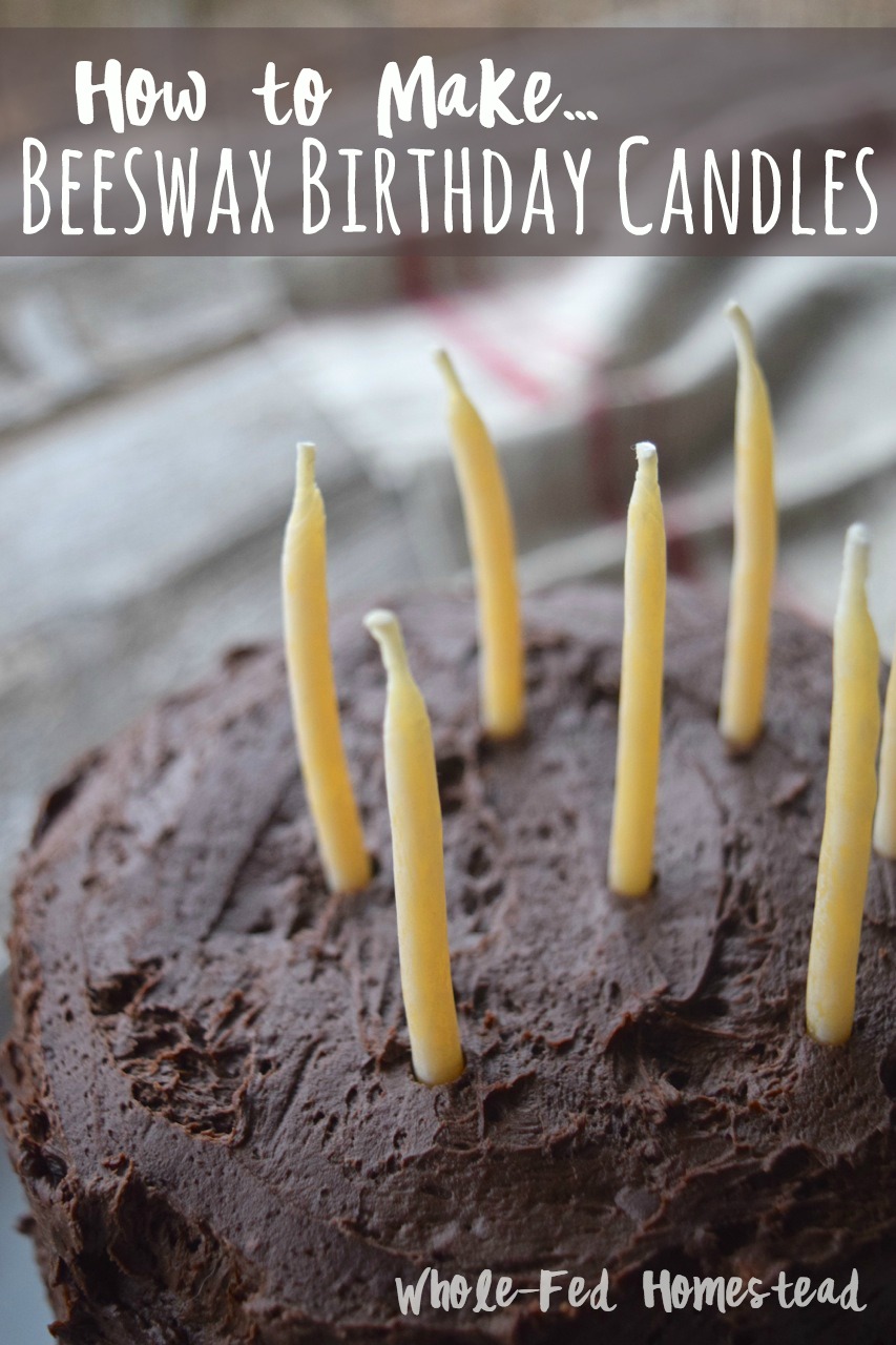 How to Make Beeswax Birthday Candles | Whole-Fed Homestead
