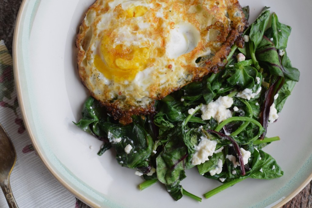 5Minute Spinach & Feta Eggs WholeFed Homestead