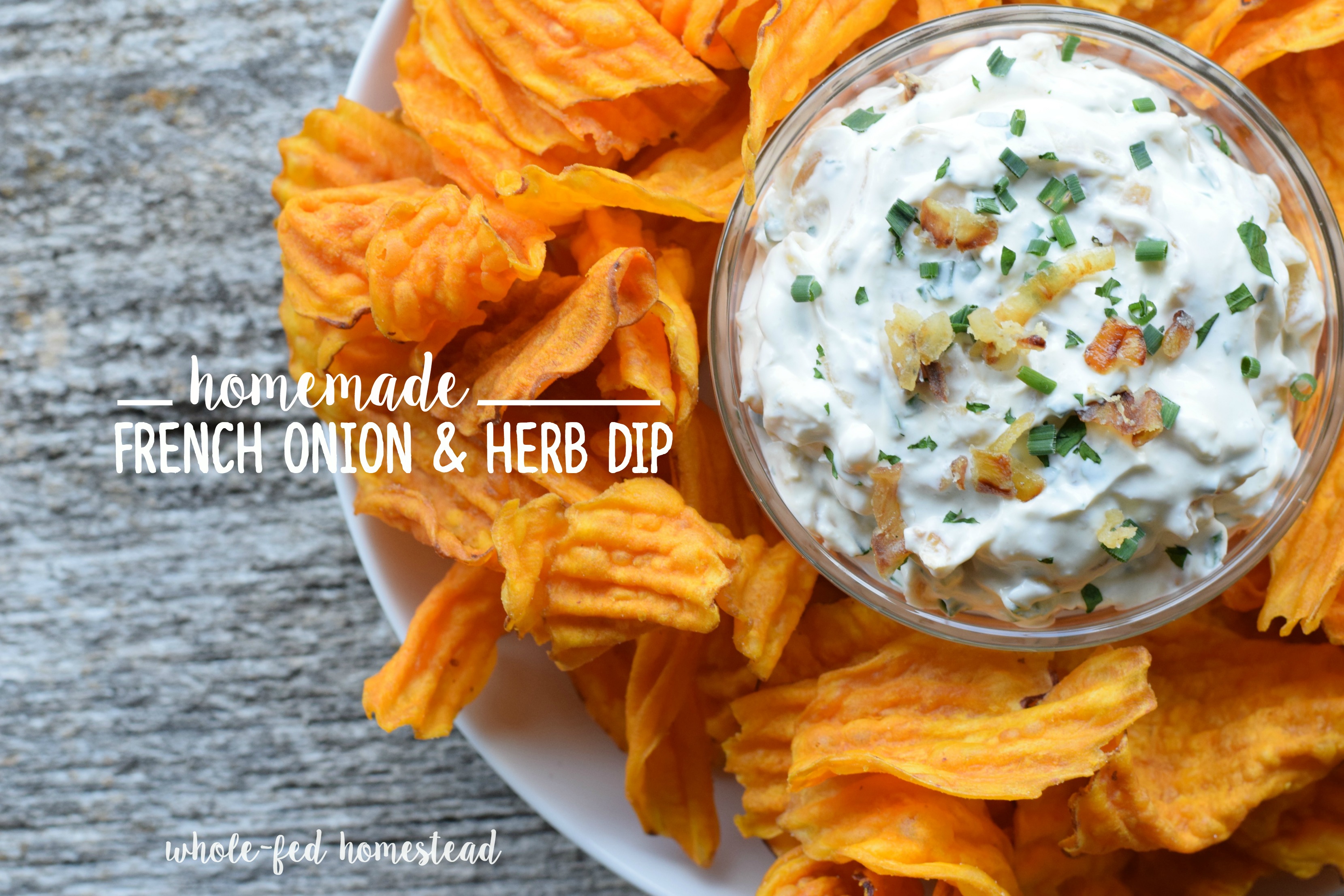 Homemade French Onion & Herb Dip Recipe