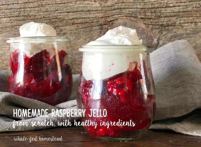 Homemade Raspberry Jello Recipe {From Scratch with Real, Healthy